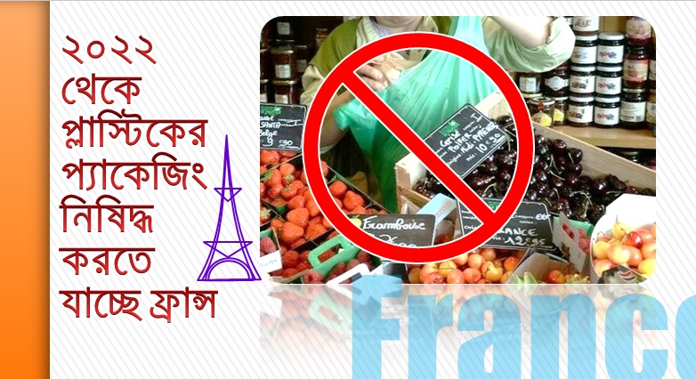 ২০২২ থেকে প্লাস্টিকের প্যাকেজিং নিষিদ্ধ করতে যাচ্ছে ফ্রান্স