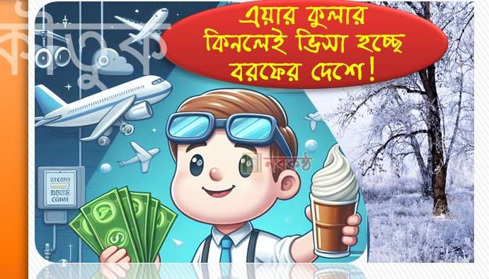 এয়ার কুলার কিনলেই ভিসা হচ্ছে বরফের দেশে