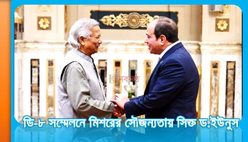 ডি-৮ সম্মেলনে মিশরের সোজন্যতায় সিক্ত ড.ইউনুস