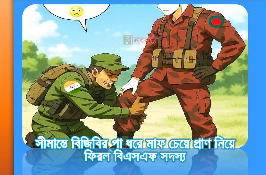 সীমান্তে বিজিবির পা ধরে মাফ চেয়ে প্রাণ নিয়ে ফিরল বিএসএফ সদস্য