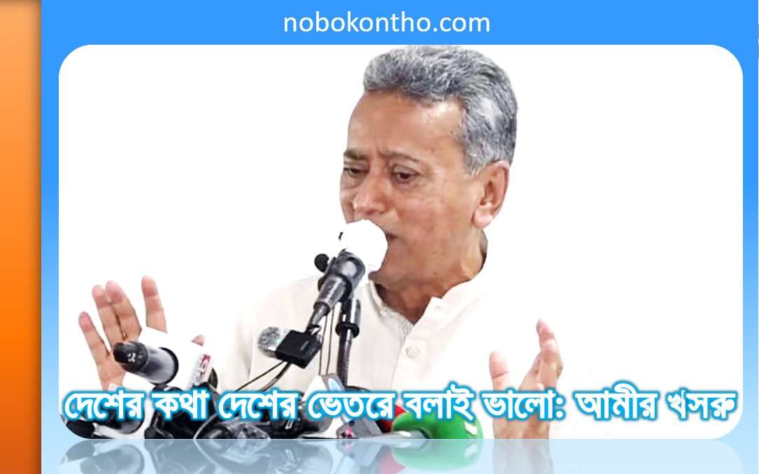 দেশের কথা দেশের ভেতরে বলাই ভালো: আমীর খসরু